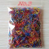 About 1000pcs/bag (small package) 2015 New Child Baby TPU Hair Holders Rubber Bands Elastics Girl's Tie Gum Hair Accessories