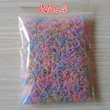 About 1000pcs/bag (small package) 2015 New Child Baby TPU Hair Holders Rubber Bands Elastics Girl's Tie Gum Hair Accessories