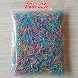 About 1000pcs/bag (small package) 2015 New Child Baby TPU Hair Holders Rubber Bands Elastics Girl's Tie Gum Hair Accessories