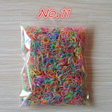 About 1000pcs/bag (small package) 2015 New Child Baby TPU Hair Holders Rubber Bands Elastics Girl's Tie Gum Hair Accessories