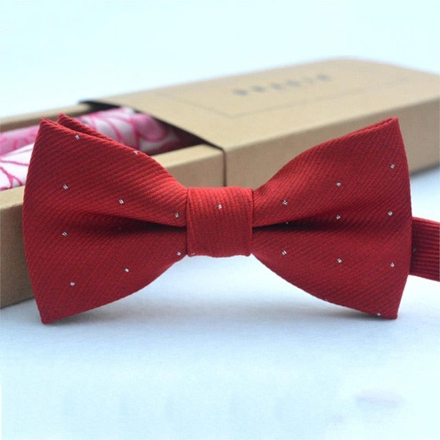 Children Bow Tie Baby Boy Kid Clothing Accessories Solid Color Gentleman Shirt Neck Tie Bowknot Dot