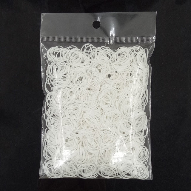 About 1000pcs/bag (small package) 2015 New Child Baby TPU Hair Holders Rubber Bands Elastics Girl's Tie Gum Hair Accessories