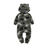 Autumn & Winter Newborn Infant Baby Clothes Fleece Jumpsuit Boys Romper Hooded Jumpsuit Bear Onesie Baby Bebe Menino Macacao