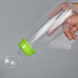 Mambobaby Safety PP Baby Bottle With Cover Supplement Food Rice Cereal Bottles Squeeze Spoon Baby Drinker Milk Feeding Bottles