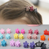 10 pcs New Fashion Baby Girls Small Hair Claw Cute Candy Color flower Hair Jaw Clip Children Hairpin Hair Accessories Wholesale