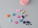 10 pcs New Fashion Baby Girls Small Hair Claw Cute Candy Color flower Hair Jaw Clip Children Hairpin Hair Accessories Wholesale