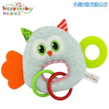 Baby Rattle Ring Bell Musical Plush Owl Elephant FishLathe Hanging Bebe Crib Toy for Bed Stroller Car