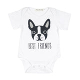 2018 Newborn Baby Bodysuit Short Sleeve Baby Boy Girl Clothes Funny Auntie Uncle Tiny Cottons Dinosaur Baby Onesie 0-18M