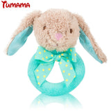 Baby Cartoon Rabbit Plush Rattle Ring Bell Newborn Hand Grasp Toys Soft Mobile Infant Crib Dolls Toddler Musical Soft Plush Toy