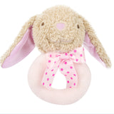 Baby Cartoon Rabbit Plush Rattle Ring Bell Newborn Hand Grasp Toys Soft Mobile Infant Crib Dolls Toddler Musical Soft Plush Toy