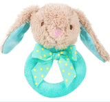 Baby Cartoon Rabbit Plush Rattle Ring Bell Newborn Hand Grasp Toys Soft Mobile Infant Crib Dolls Toddler Musical Soft Plush Toy