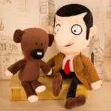 30cm MR. Bean And Teddy Bear Soft Plush Toys Cartoon Stuffed Kids Accompany Toy Creative Newborns Toddler Appeased Birthday Gift