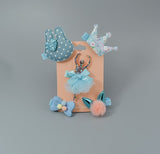 1 Set = 5PCS New Kids Children Accessories Hairpins Barrettes Baby Fabric Bow Flower Headwear Hair clips Girls Headdress