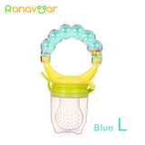 Baby Nipple Fresh Food Fruit Milk Feeding Bottles Nibbler Learn Feeding Drinking Water Straw Handle Teething Pacifier with bell