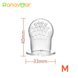 Baby Nipple Fresh Food Fruit Milk Feeding Bottles Nibbler Learn Feeding Drinking Water Straw Handle Teething Pacifier with bell