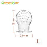 Baby Nipple Fresh Food Fruit Milk Feeding Bottles Nibbler Learn Feeding Drinking Water Straw Handle Teething Pacifier with bell