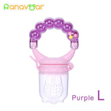 Baby Nipple Fresh Food Fruit Milk Feeding Bottles Nibbler Learn Feeding Drinking Water Straw Handle Teething Pacifier with bell