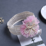 Fashion Newborn Toddler Headband Children's Cute Hair Accessories Baby Band Lace Pentagram Flowers Girl Elastic bands Headwear