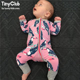 Infant Jumpsuit Long Sleeves Floral Romper Baby Boy Girl Clothes Tiny Cottons New Born Toddler Onesie Overall Outfit Pajamas