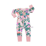 Infant Jumpsuit Long Sleeves Floral Romper Baby Boy Girl Clothes Tiny Cottons New Born Toddler Onesie Overall Outfit Pajamas