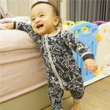 Infant Jumpsuit Long Sleeves Floral Romper Baby Boy Girl Clothes Tiny Cottons New Born Toddler Onesie Overall Outfit Pajamas