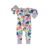 Infant Jumpsuit Long Sleeves Floral Romper Baby Boy Girl Clothes Tiny Cottons New Born Toddler Onesie Overall Outfit Pajamas