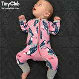 Infant Jumpsuit Long Sleeves Floral Romper Baby Boy Girl Clothes Tiny Cottons New Born Toddler Onesie Overall Outfit Pajamas
