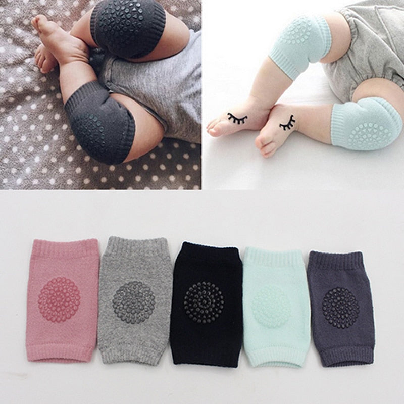 1 Pair Infant Toddler Knee Pads Anti Slip Crawling Safety Leg Warmers Crawling Accessory Baby Knees thick Protector dropshipping