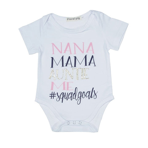 2018 Newborn Baby Clothes Funny 1st Birthday Daddy Letter White Short Sleeve Baby Bodysuits Tiny Cotton Baby Clothes Onesie