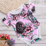 2018 Newborn Baby Clothes Funny 1st Birthday Daddy Letter White Short Sleeve Baby Bodysuits Tiny Cotton Baby Clothes Onesie