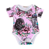 2018 Baby Boy Girl Clothes Party Siblings Daddy Auntie Letter Baby Bodysuit Short Sleeve Jumpsuit Baby Onesie 0-18 Tiny Cottons
