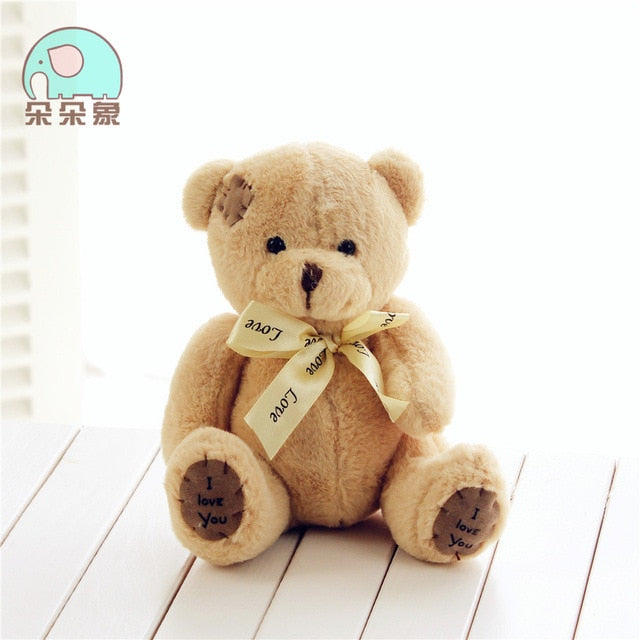 1pc 15cm Patch Bear Dolls Teddy Bear Soft Toy Bear Wedding Gifts Baby Toy Birthday gift brinquedos Soft toys