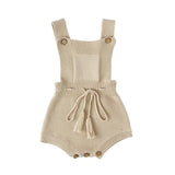 New Princess Baby Rompers with Tassels Knitted Toddler Jumpsuit Sleeveless Solid Infant Overall Onesie for Baby Girl Clothes 1PC