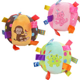 Cartoon Baby plush Ball toys colorful softy Rattle Mobile ring bell Toy brinquedos juguetes para bebes jouet WJ531