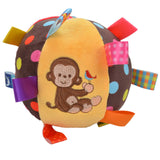 Cartoon Baby plush Ball toys colorful softy Rattle Mobile ring bell Toy brinquedos juguetes para bebes jouet WJ531