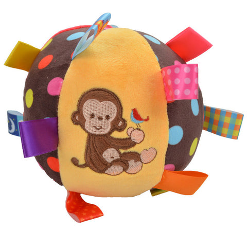 Cartoon Baby plush Ball toys colorful softy Rattle Mobile ring bell Toy brinquedos juguetes para bebes jouet WJ531