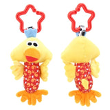 1Pcs Cartoon Animal Cow Dogs  Toy Crib Bed Stroller Hanging Ring Bell Toy Soft Baby Rattle Early Educational Toy Baby Toys
