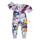 Infant Jumpsuit Long Sleeves Floral Romper Baby Boy Girl Clothes Tiny Cottons New Born Toddler Onesie Overall Outfit Pajamas