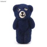 NoEnName-Null Newborn Photography Props Accessories Felt Knit Teddy Bear Infant Handmade Toy