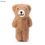 NoEnName-Null Newborn Photography Props Accessories Felt Knit Teddy Bear Infant Handmade Toy