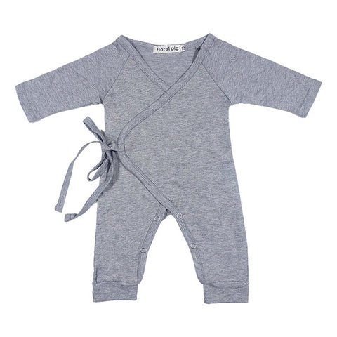 Baby Rompers Long Sleeve Tiny Cottons White Grey Newborn Girl Toddler Jumpsuit Baby Onesie First Birthday Boy Fairy Wings 3-18 M