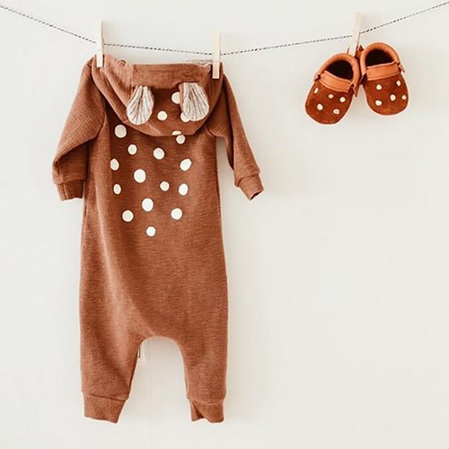 Newborn Romper Zipper 2018 Tiny Cottons Autumn Long Sleeve Girl Boy Clothes Cute Winter Hooded Jumpsuit Baby Onesie Animals