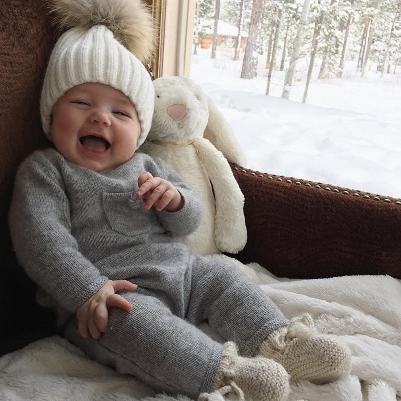Baby Girl Clothes Winter Newborn Rompers Bebe Jumpsuits Knit Floral Vintage Toddler Costume Onesie Infant Boys Tiny Cottons 2019