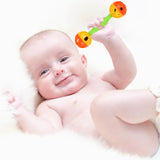 Infant Hand Ring Bell Grasping Toy Baby Rattle Bells Toy Kids Shaking Dumbell Grasp Toys Kid Early Sound Development Rattle Toys
