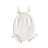 New Knitted Baby Romper for Girls Cotton Infant Jumpsuit Baby Boy Romper White Spring Autumn Baby Onesie Toddler Newborn Clothes