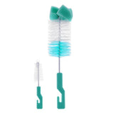 2pcs/set Baby Bottle Brush Nipple Brush 360-degree Rotating Head Cleaning Sponge Cup Brush Kit