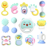13 Pcs Safe Silicone Packages Baby Rattle Molar Plastic Ring Bed Bell Ring Newborn Toy 0-12 Months Teether Baby Educational Toys