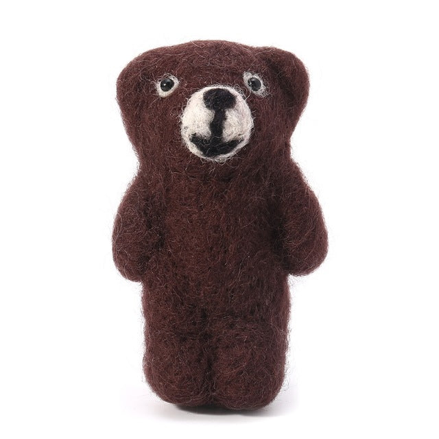 2018 New Lovely Newborn Photography Props Accessories Felt Knit Teddy Bear Infant Handmade Toy  Baby Like