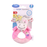 baby plush toy ring bell baby plush rattle whistle cute cartoon dog / Hedgehog/ rhinoceros / donkey/ Cattle baby toy