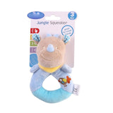 baby plush toy ring bell baby plush rattle whistle cute cartoon dog / Hedgehog/ rhinoceros / donkey/ Cattle baby toy